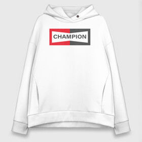 Женское худи Oversize хлопок с принтом Однажды в Голливуде Champion в Санкт-Петербурге, френч-терри — 70% хлопок, 30% полиэстер. Мягкий теплый начес внутри —100% хлопок | боковые карманы, эластичные манжеты и нижняя кромка, капюшон на магнитной кнопке | bradley pitt | hollywood | бред питт | брэд питт | квентин тарантино | однажды в голливуде