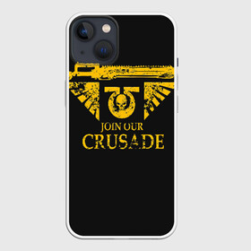 Чехол для iPhone 13 с принтом JOIN OUR CRUSADE | КРЕСТОВЫЙ ПОХОД в Санкт-Петербурге,  |  | 40000 | 40k | chaos | dawn of war | fantasy | imperium | marines | orks | soulstorm | space | вархаммер | ваха | дов | ересь хоруса | император | империум | орки | примархи | хаос