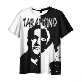 Мужская футболка 3D с принтом Tarantino в Санкт-Петербурге, 100% полиэфир | прямой крой, круглый вырез горловины, длина до линии бедер | quentin tarantino | квентин тарантино
