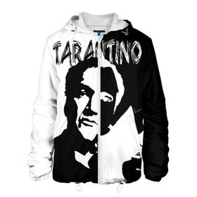 Мужская куртка 3D с принтом Tarantino в Санкт-Петербурге, ткань верха — 100% полиэстер, подклад — флис | прямой крой, подол и капюшон оформлены резинкой с фиксаторами, два кармана без застежек по бокам, один большой потайной карман на груди. Карман на груди застегивается на липучку | Тематика изображения на принте: quentin tarantino | квентин тарантино