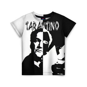 Детская футболка 3D с принтом Tarantino в Санкт-Петербурге, 100% гипоаллергенный полиэфир | прямой крой, круглый вырез горловины, длина до линии бедер, чуть спущенное плечо, ткань немного тянется | quentin tarantino | квентин тарантино