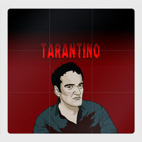 Магнитный плакат 3Х3 с принтом Tarantino в Санкт-Петербурге, Полимерный материал с магнитным слоем | 9 деталей размером 9*9 см | Тематика изображения на принте: quentin tarantino | квентин тарантино