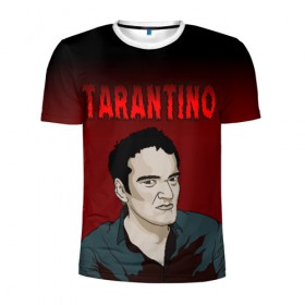 Мужская футболка 3D спортивная с принтом Tarantino в Санкт-Петербурге, 100% полиэстер с улучшенными характеристиками | приталенный силуэт, круглая горловина, широкие плечи, сужается к линии бедра | quentin tarantino | квентин тарантино