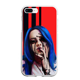 Чехол для iPhone 7Plus/8 Plus матовый с принтом Billie Eilish в Санкт-Петербурге, Силикон | Область печати: задняя сторона чехла, без боковых панелей | bad guy | billie eilish | билли айлиш | эйлиш