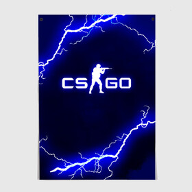 Постер с принтом CS GO LIGHTNING STYLE  в Санкт-Петербурге, 100% бумага
 | бумага, плотность 150 мг. Матовая, но за счет высокого коэффициента гладкости имеет небольшой блеск и дает на свету блики, но в отличии от глянцевой бумаги не покрыта лаком | astralis | awp | counter strike | cs go | cs go global offensive | faze clan | hyper beast | team liquid | thunder | астралис | молнии | тим ликвид | фейз клан | хайпер бист | шторм