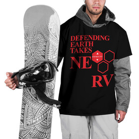 Накидка на куртку 3D с принтом NERV в Санкт-Петербурге, 100% полиэстер |  | angel | eva | evangelion | neon genesis evangelion | nerv | аска лэнгли сорью | ева | евангелион | мисато кацураги | рей аянами | синдзи