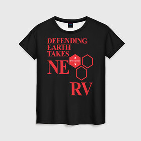 Женская футболка 3D с принтом NERV в Санкт-Петербурге, 100% полиэфир ( синтетическое хлопкоподобное полотно) | прямой крой, круглый вырез горловины, длина до линии бедер | angel | eva | evangelion | neon genesis evangelion | nerv | аска лэнгли сорью | ева | евангелион | мисато кацураги | рей аянами | синдзи