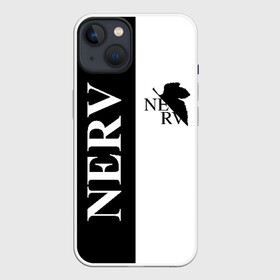 Чехол для iPhone 13 с принтом Nerv black в Санкт-Петербурге,  |  | Тематика изображения на принте: angel | eva | evangelion | neon genesis evangelion | nerv | аска лэнгли сорью | ева | евангелион | мисато кацураги | рей аянами | синдзи