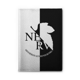 Обложка для автодокументов с принтом Nerv black and white в Санкт-Петербурге, натуральная кожа |  размер 19,9*13 см; внутри 4 больших “конверта” для документов и один маленький отдел — туда идеально встанут права | Тематика изображения на принте: angel | eva | evangelion | neon genesis evangelion | nerv | аска лэнгли сорью | ева | евангелион | мисато кацураги | рей аянами | синдзи