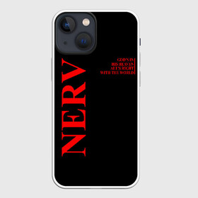 Чехол для iPhone 13 mini с принтом Nerv logo в Санкт-Петербурге,  |  | angel | eva | evangelion | neon genesis evangelion | nerv | аска лэнгли сорью | ева | евангелион | мисато кацураги | рей аянами | синдзи