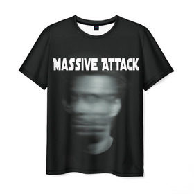 Мужская футболка 3D с принтом Massive Attack в Санкт-Петербурге, 100% полиэфир | прямой крой, круглый вырез горловины, длина до линии бедер | Тематика изображения на принте: грант маршалл | роберт дель ная | трип хоп