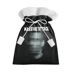 Подарочный 3D мешок с принтом Massive Attack в Санкт-Петербурге, 100% полиэстер | Размер: 29*39 см | Тематика изображения на принте: грант маршалл | роберт дель ная | трип хоп