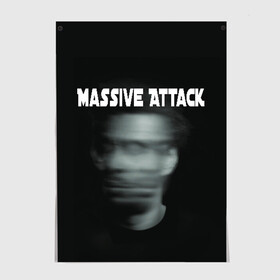 Постер с принтом Massive Attack в Санкт-Петербурге, 100% бумага
 | бумага, плотность 150 мг. Матовая, но за счет высокого коэффициента гладкости имеет небольшой блеск и дает на свету блики, но в отличии от глянцевой бумаги не покрыта лаком | Тематика изображения на принте: грант маршалл | роберт дель ная | трип хоп