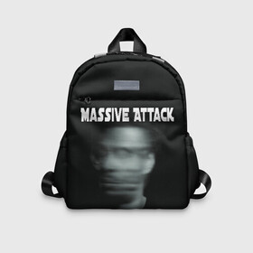 Детский рюкзак 3D с принтом Massive Attack в Санкт-Петербурге, 100% полиэстер | лямки с регулируемой длиной, сверху петелька, чтобы рюкзак можно было повесить на вешалку. Основное отделение закрывается на молнию, как и внешний карман. Внутри дополнительный карман. По бокам два дополнительных кармашка | Тематика изображения на принте: грант маршалл | роберт дель ная | трип хоп