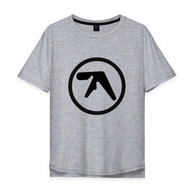 Мужская футболка хлопок Oversize с принтом Aphex Twin в Санкт-Петербурге, 100% хлопок | свободный крой, круглый ворот, “спинка” длиннее передней части | intelligent dance music | драм энд бэйс | ричард дэвид джеймс | техно | эйсид | эмбиент