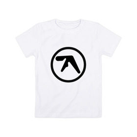 Детская футболка хлопок с принтом Aphex Twin в Санкт-Петербурге, 100% хлопок | круглый вырез горловины, полуприлегающий силуэт, длина до линии бедер | intelligent dance music | драм энд бэйс | ричард дэвид джеймс | техно | эйсид | эмбиент