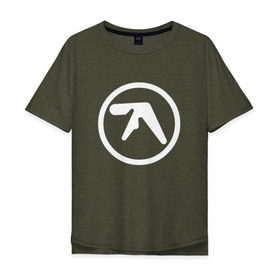 Мужская футболка хлопок Oversize с принтом Aphex Twin в Санкт-Петербурге, 100% хлопок | свободный крой, круглый ворот, “спинка” длиннее передней части | Тематика изображения на принте: intelligent dance music | драм энд бэйс | ричард дэвид джеймс | техно | эйсид | эмбиент
