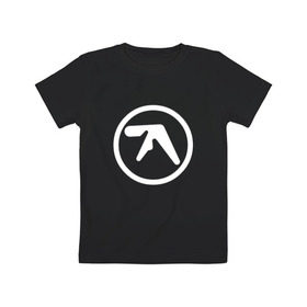 Детская футболка хлопок с принтом Aphex Twin в Санкт-Петербурге, 100% хлопок | круглый вырез горловины, полуприлегающий силуэт, длина до линии бедер | Тематика изображения на принте: intelligent dance music | драм энд бэйс | ричард дэвид джеймс | техно | эйсид | эмбиент