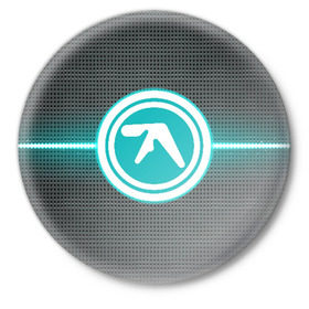 Значок с принтом Aphex Twin в Санкт-Петербурге,  металл | круглая форма, металлическая застежка в виде булавки | intelligent dance music | драм энд бэйс | ричард дэвид джеймс | техно | эйсид | эмбиент