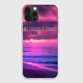 Чехол для iPhone 12 Pro Max с принтом My Lucifer is lonely в Санкт-Петербурге, Силикон |  | bad guy | billie eilish | билли айлиш | эйлиш