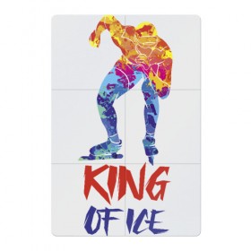 Магнитный плакат 2Х3 с принтом Король льда в Санкт-Петербурге, Полимерный материал с магнитным слоем | 6 деталей размером 9*9 см | ice | king | rack | skater | skates | sport | sportsman | start | коньки | конькобежец | король | пед | спорт | спортсмен | старт | стойка