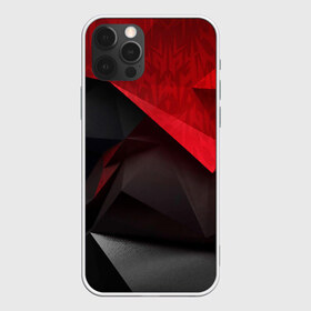 Чехол для iPhone 12 Pro Max с принтом Red & Black в Санкт-Петербурге, Силикон |  | 3d | 3д | black | red | texture | геометрия | красно черное | красный | текстуры | фигуры | черный