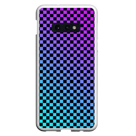 Чехол для Samsung S10E с принтом Checkerboard gradient в Санкт-Петербурге, Силикон | Область печати: задняя сторона чехла, без боковых панелей | checkerboard | gradient | бойчик | градиент | клетка. ячейка | орнамент | френдзона | шахматная. доска | шашечки