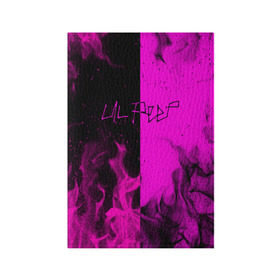 Обложка для паспорта матовая кожа с принтом LIL PEEP в Санкт-Петербурге, натуральная матовая кожа | размер 19,3 х 13,7 см; прозрачные пластиковые крепления | bright | fire | flame | heat | light | lil peep | lil prince | pink | wildfire | зарубежная музыка | искры | лил пип | маленький принц | огненный | огонь | пламя | пожар