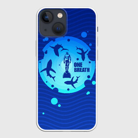 Чехол для iPhone 13 mini с принтом One Breath в Санкт-Петербурге,  |  | dive | diving | swim | swimming | synchronized swimming | водный спорт | дайвинг | плавание | пловец | синхронное плавание | спорт