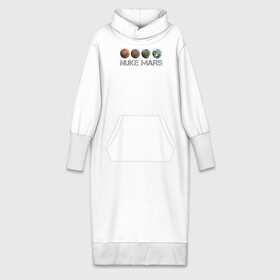 Платье удлиненное хлопок с принтом NUKE MARS в Санкт-Петербурге,  |  | elon | mars | musk | nuke | земля | илон | марс | маск | планета | терраформирование | ядерный