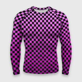 Мужской рашгард 3D с принтом Checkerboard Color в Санкт-Петербурге,  |  | checkerboard | gradient | бойчик | в клетку | в клеточку | градиент | клетка | музыка | орнамент | френдзона | шахматная доска | шашки