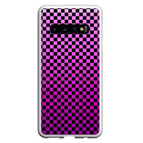 Чехол для Samsung Galaxy S10 с принтом Checkerboard Color в Санкт-Петербурге, Силикон | Область печати: задняя сторона чехла, без боковых панелей | Тематика изображения на принте: checkerboard | gradient | бойчик | в клетку | в клеточку | градиент | клетка | музыка | орнамент | френдзона | шахматная доска | шашки