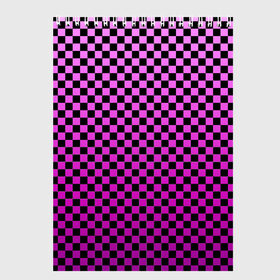 Скетчбук с принтом Checkerboard Color в Санкт-Петербурге, 100% бумага
 | 48 листов, плотность листов — 100 г/м2, плотность картонной обложки — 250 г/м2. Листы скреплены сверху удобной пружинной спиралью | Тематика изображения на принте: checkerboard | gradient | бойчик | в клетку | в клеточку | градиент | клетка | музыка | орнамент | френдзона | шахматная доска | шашки