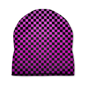 Шапка 3D с принтом Checkerboard Color в Санкт-Петербурге, 100% полиэстер | универсальный размер, печать по всей поверхности изделия | checkerboard | gradient | бойчик | в клетку | в клеточку | градиент | клетка | музыка | орнамент | френдзона | шахматная доска | шашки