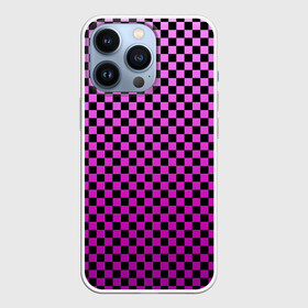 Чехол для iPhone 13 Pro с принтом Checkerboard Color в Санкт-Петербурге,  |  | checkerboard | gradient | бойчик | в клетку | в клеточку | градиент | клетка | музыка | орнамент | френдзона | шахматная доска | шашки