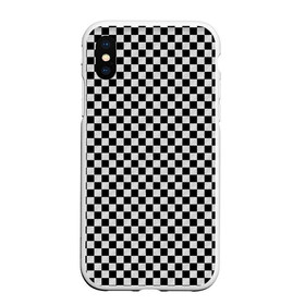 Чехол для iPhone XS Max матовый с принтом Checkerboard Color в Санкт-Петербурге, Силикон | Область печати: задняя сторона чехла, без боковых панелей | Тематика изображения на принте: checkerboard | gradient | бойчик | в клетку | в клеточку | градиент | клетка | музыка | орнамент | френдзона | шахматная доска | шашки