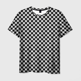 Мужская футболка 3D с принтом Checkerboard Color  в Санкт-Петербурге, 100% полиэфир | прямой крой, круглый вырез горловины, длина до линии бедер | Тематика изображения на принте: checkerboard | gradient | бойчик | в клетку | в клеточку | градиент | клетка | музыка | орнамент | френдзона | шахматная доска | шашки