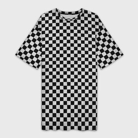 Платье-футболка 3D с принтом Checkerboard Color в Санкт-Петербурге,  |  | checkerboard | gradient | бойчик | в клетку | в клеточку | градиент | клетка | музыка | орнамент | френдзона | шахматная доска | шашки