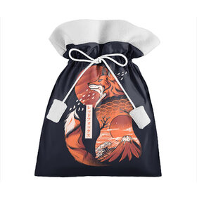 Подарочный 3D мешок с принтом Японская Лиса в Санкт-Петербурге, 100% полиэстер | Размер: 29*39 см | Тематика изображения на принте: cute | fox | foxes | japan | japanese | kitsune | miyagi | tokyo | village | деревня | кицунэ | лиса | лисы | милый | мияги | токио | япония | японский