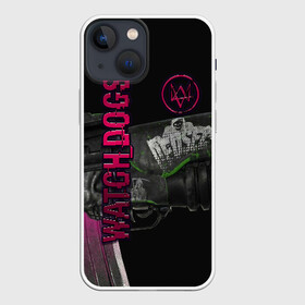 Чехол для iPhone 13 mini с принтом WATCH DOGS в Санкт-Петербурге,  |  | hack | killer | legion | review | walkthrough | watch dogs 2 | ватч | догс | иллинойс | лис | мститель | ниндзя | сторожевые псы | фрост | хакер | черный | чикаго | штат | эйден пирс