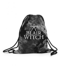 Рюкзак-мешок 3D с принтом BLAIR WITCH в Санкт-Петербурге, 100% полиэстер | плотность ткани — 200 г/м2, размер — 35 х 45 см; лямки — толстые шнурки, застежка на шнуровке, без карманов и подкладки | Тематика изображения на принте: blair witch | blair witch 2019 | blair witch игра | blairs witch | блэр | ведьмы | ведьмы из блэр