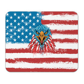 Коврик для мышки прямоугольный с принтом American Eagle в Санкт-Петербурге, натуральный каучук | размер 230 х 185 мм; запечатка лицевой стороны | america | amerika | bird | eagle | flag | usa | америка | американский | орел | птица | соединенные | сша | флаг | штаты