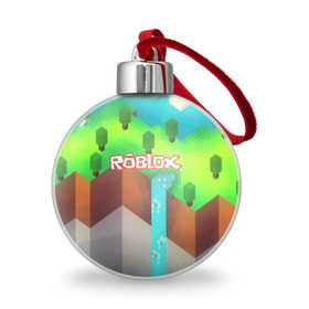 Ёлочный шар с принтом ROBLOX в Санкт-Петербурге, Пластик | Диаметр: 77 мм | Тематика изображения на принте: game | gamer | logo | minecraft | roblox | simulator | игра | конструктор | лого | симулятор | строительство | фигура