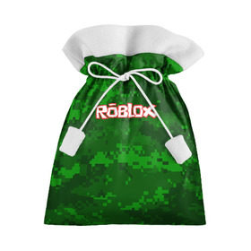 Подарочный 3D мешок с принтом ROBLOX в Санкт-Петербурге, 100% полиэстер | Размер: 29*39 см | game | gamer | logo | minecraft | roblox | simulator | игра | конструктор | лого | симулятор | строительство | фигура