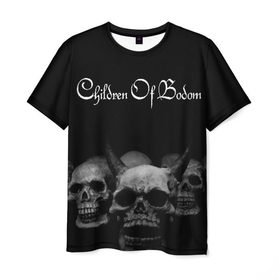 Мужская футболка 3D с принтом Children of Bodom в Санкт-Петербурге, 100% полиэфир | прямой крой, круглый вырез горловины, длина до линии бедер | Тематика изображения на принте: bodom | children | death | melodic | metal | алекси лайхо | дети бодома | мелодик дэт метал | метал