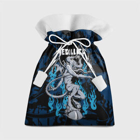 Подарочный 3D мешок с принтом Metallica в Санкт-Петербурге, 100% полиэстер | Размер: 29*39 см | Тематика изображения на принте: american | blue | demon | devil | flame | hell | metal band | metallica | music | rock | американская | голубое | демон | дьявол | метал группа | металлика | музыка | пламя | рок | черт