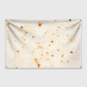 Флаг-баннер с принтом ЛАВАШ в Санкт-Петербурге, 100% полиэстер | размер 67 х 109 см, плотность ткани — 95 г/м2; по краям флага есть четыре люверса для крепления | Тематика изображения на принте: лаваш | хлеб | шаурма