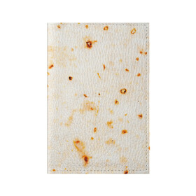 Обложка для паспорта матовая кожа с принтом ЛАВАШ в Санкт-Петербурге, натуральная матовая кожа | размер 19,3 х 13,7 см; прозрачные пластиковые крепления | Тематика изображения на принте: лаваш | хлеб | шаурма