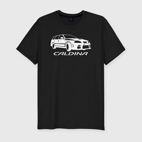 Мужская футболка премиум Toyota Caldina купить в Санкт-Петербурге
