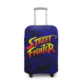 Чехол для чемодана 3D с принтом Street fighter в Санкт-Петербурге, 86% полиэфир, 14% спандекс | двустороннее нанесение принта, прорези для ручек и колес | capcom | fighter | fighting | street | боец | суторито фаита | уличный | файтинг